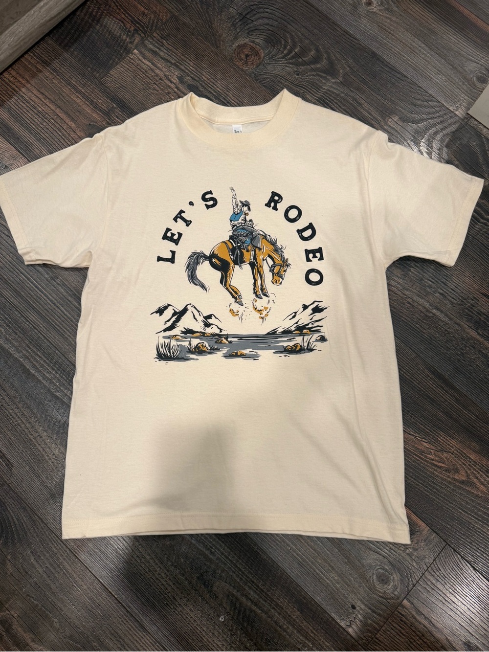 Let's Rodeo Graphic Tee - Cream